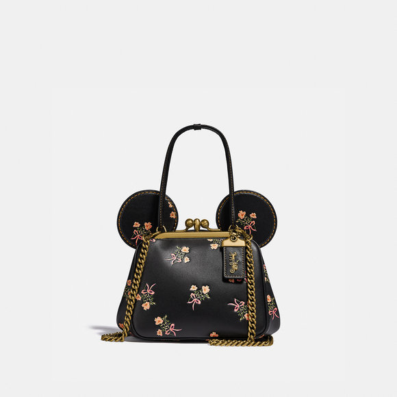 ✨POSH EXCLUSIVE✨ NWT Coach Disney X Coach Minnie Mouse Kisslock Bag - Picture 1 of 6